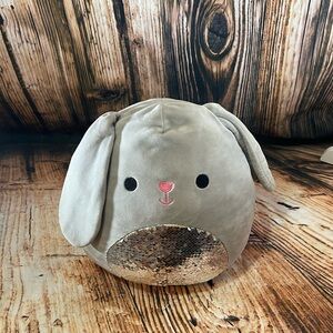 Squishmallows 12' Easter Grey Bunny Rabbit w/Grey Reversible Sequins